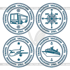 Different versions of mark - vector clipart