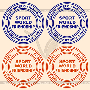 Print. Different printing options. Sport, - royalty-free vector clipart