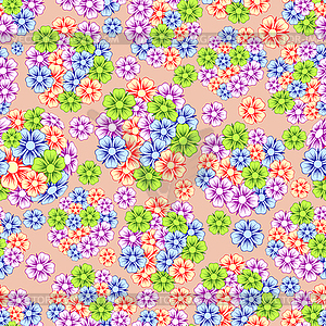 Background made up of flowers and plants. Herbs - vector clipart