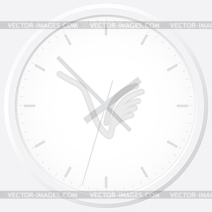 Часы плоский значок. Концепция Мировое время - векторный клипарт / векторное изображение