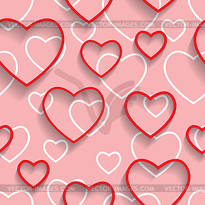 Happy Valentines Day. Seamless. Love and happiness - vector clipart