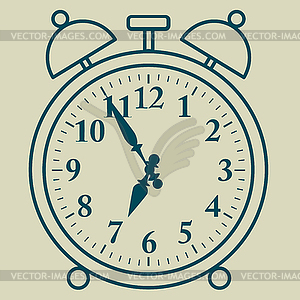 Alarm clock. An emergency wake-up device at - vector clipart / vector image