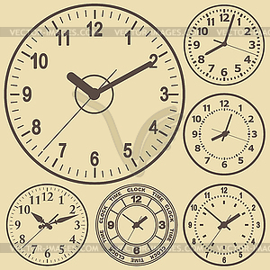 Clock flat icon. World time concept - vector clip art