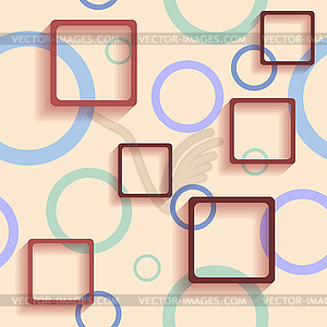 Pattern with squares - royalty-free vector clipart