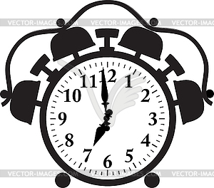 Alarm clock recovery for appointed time - royalty-free vector clipart