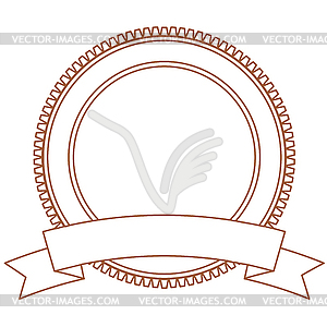 Label and badge templat. Retro style banner, emblem - vector clipart