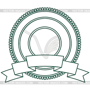 Label and badge templat. Retro style banner, emblem - vector clip art