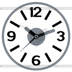 Clock flat icon. World time concept - vector image