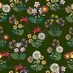 Floral seamless  - vector clip art