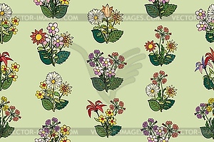 Floral seamless  - royalty-free vector image