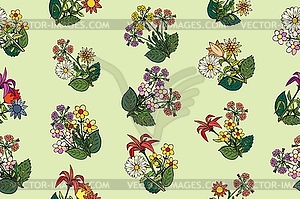 Floral seamless  - vector clip art