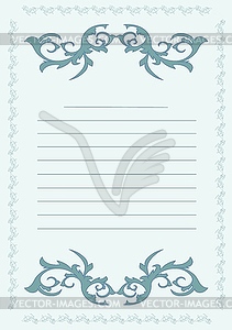 Stylish decorative vintage, retro label decor - vector image