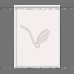 Frame for picture. Wooden baguette - vector clipart