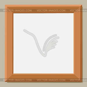 Frame for picture. Wooden baguette - vector image