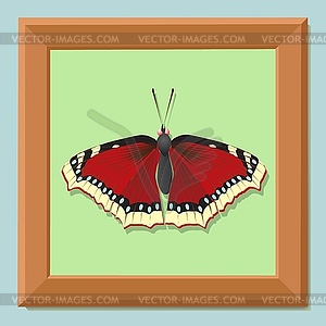 Frame for picture. Wooden baguette - vector clipart