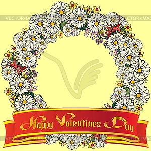 Happy Valentines Day. Hand Drawing - vector image