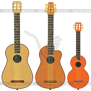 Musical instruments. String and stringed musical - vector clipart