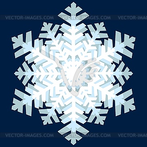 Snowflake decoration cut out of paper - vector clipart