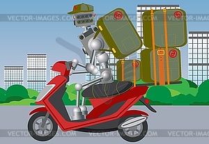 Different options for delivery service - vector image