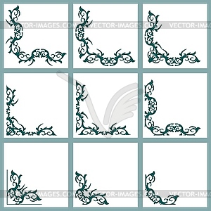 Set of decorative graphic elements - vector image