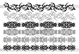 Set of decorative graphic elements - vector clipart