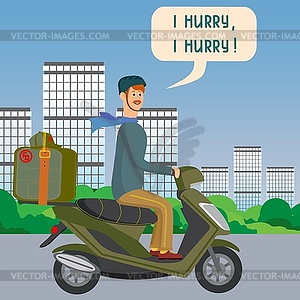 Different options for delivery service - vector clip art