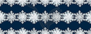 Winter seamless background with snowflakes. Winter - vector image