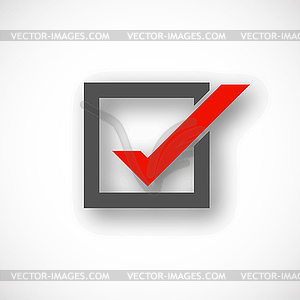 Check mark symbol - royalty-free vector image