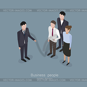 Business boss man - vector image