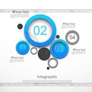 Circle design infographic - vector clipart