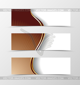 Set of banner design - vector clip art