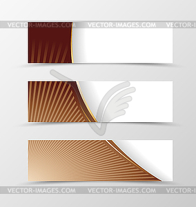Set of banner design - vector clipart