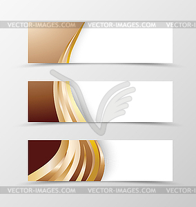 Set of banner design - vector image