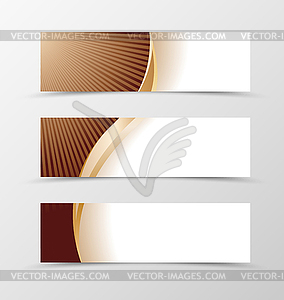 Set of banner design - vector clip art