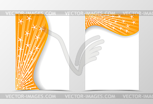 Flyer template design - vector image