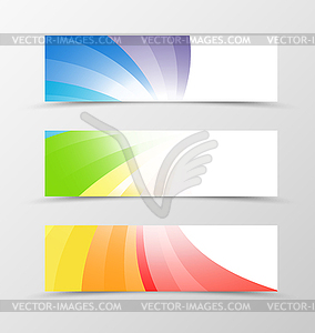 Set of banner design - vector clip art