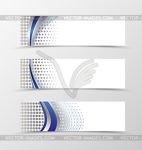 Set of banner design - vector image