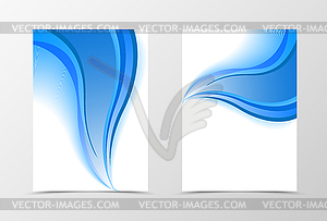 Smooth flyer template design - vector clip art