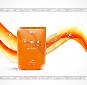 Hair moisturizer cosmetic design template - vector clipart