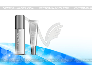 Skin moisturizer cosmetic design template - vector clip art