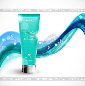 Skin moisturizer cosmetic design template - vector clip art