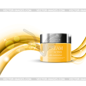 Skin moisturizer cosmetic design template - vector image