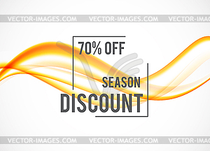 Abstract seasonal sale design background - vector image