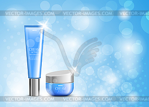 Skin moisturizer cosmetic design template - vector EPS clipart