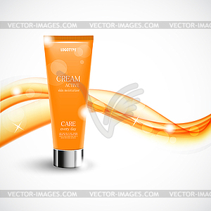 Skin moisturizer cosmetic design template - vector image