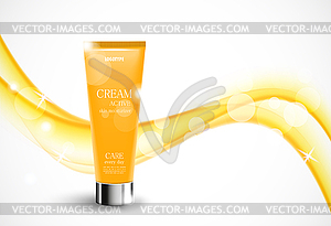 Skin moisturizer cosmetic design template - vector image