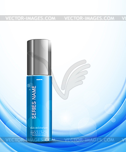 Body cream cosmetic ads template - color vector clipart