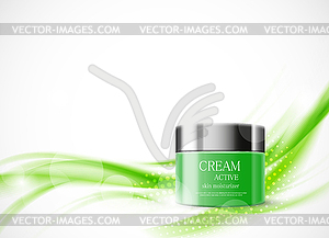 Body cream cosmetic design template - royalty-free vector image