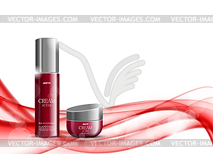 Beauty cosmetic design template - vector clipart