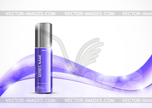 Body cream cosmetic ads template - vector image